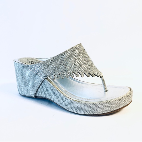 Summer Rio Shoes - Bling Wedge Sandals